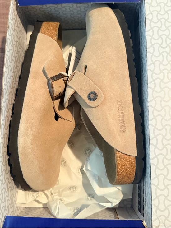 Birkenstock Shoes - New Birkenstock Boston Mule in Sandcastle 38 / 7 Clog